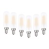 T6 Edison Bulb 60W/6W 3000K Soft White Modern Chandelier Bulbs,