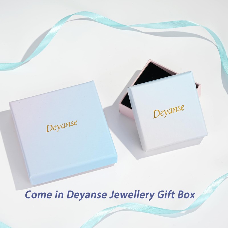 Deyanse Silver Fidget Ring for Women, 925 Sterling Silver Anxiety