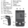 Performance Tool W89721 Non-Contact Digital Laser Infrared Thermometer, Orange and