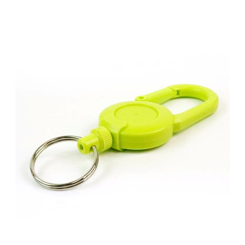 [Seek.] カラビナ キーホルダー リール 伸びる リールキーチェーン キーチェーン カラビナリールキー リールキーホルダー 落下防止