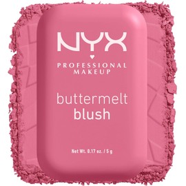 NYX Professional Makeup Buttermelt Blush, Rubor en Polvo, con hasta 12 horas de duración, de alta pigmentación resistente a la decoloración y transferencia, tono: For The Butta - 5gr