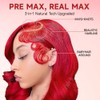 Red Lace Front Wigs Human Hair Pre Plucked With Baby