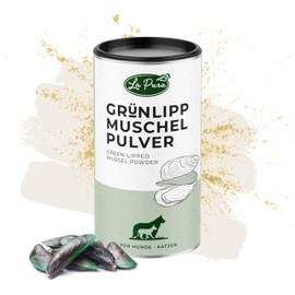 LAPURA Green-lipped mussel powder for dogs and cats - 100% natural, for joints, cartilage, mobility and vitality, full fat quality, with omega 3, 250 g