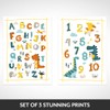 A4 Large Dinosaur Posters and Alphabet Chart - Little Boys