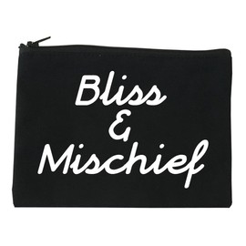 Bliss And Mischief Cosmetic Makeup Bag Black Small