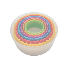 Cookie Cutter Set - 6 PCS Perfect for Baking Unique Flower, Round, and Circle Cookies