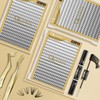 QUEWEL Lash Clusters 320Pcs Cluster Lashes 20D+30D C Curl Lash