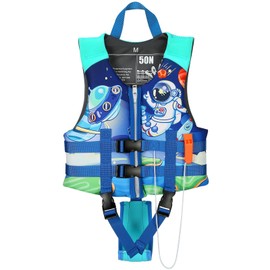Toddler Swim Vest, Kids Swimming Floaties Jacket for 20-30-40-50 lbs Girls Boys for Boating, Pool, Beach, Learn to Swim