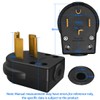 JORINDO Right Angle Nema 14-30P 30A 250V AC Plug,3 Pole