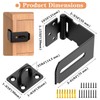 Mixizigoz 90 Degree Hasp Lock Latch, Right Angle Safe Padlock
