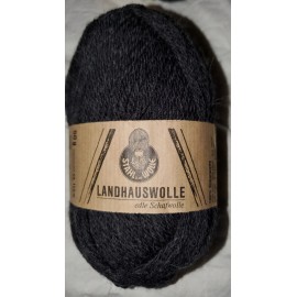 Stahl Landhauswolle Yarn #407 Anthrazit (Dark Gray) 50g 115m * Made in Germany