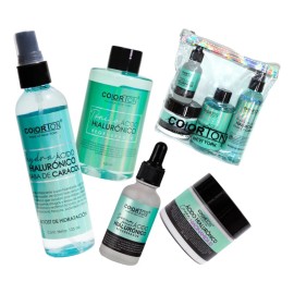 Kit De Acido Hialuronico Colorton 4 Pzas Crema Tonico Serum