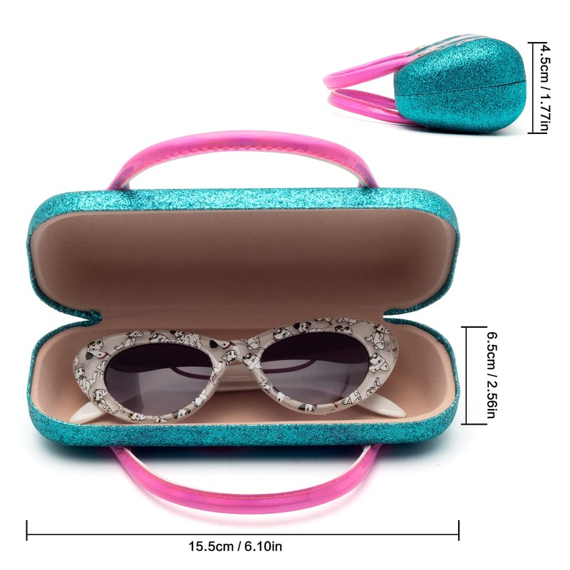 Face Shadow Kids Girls Glasses Case Eyeglass Case Various Pattern