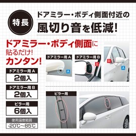 Amon 4986 Quiet Plan Wind Noise Reducing Fin Set