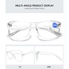 MAGIMODAC Blaulichtfilter Lesebrille gro√ü Damen Herren Computerbrille Lesebrillen Sehhilfe Brille
