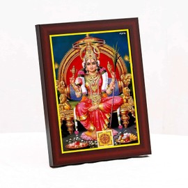 zig zag Sri Lalitha Tripura Sundari Devi Photo Frame For Wall Table Size Small ( 6x8 inches, Acrylic Glass)