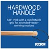 Fulton Veneer Scraper with Beveled Edges and Hardwood Handle for