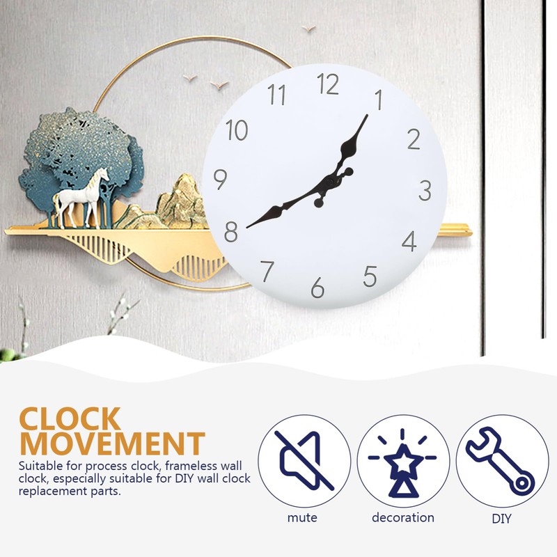 DIY Wall Clock Movement Kit with Long Shaft 31Mm Silent