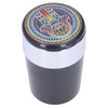 Car Ashtray Smokeless Blue LED Ashtray Cup Holder with Double