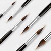 6 PCS Watercolor Brushes Professional, Extended Needle Point Brushes with