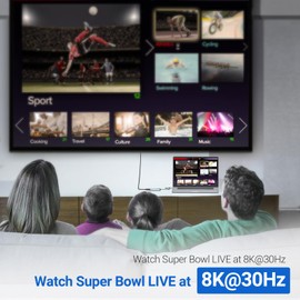 USB C Hub, Tymyp 4 in 1 USB C Hub, Dual Display 8K@30Hz HDMI 8K@30Hz DP, USB 3.0, 100W USB-C PD Charge Port 4 Port Dock Compatible for Laptop, HDTV, Projector, and Other Type C Devices