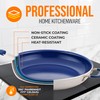 14" Fry Pan With Lid - Extra Large Skillet Nonstick
