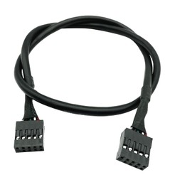 USB 2.0 9-pin Female to USB 2.0 9-pin Female Adapter Cable for Internal motherboards(2 Pieces)