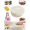 Wzenclave New Draining Basket with Lid, 2 in 1 Multi-Function