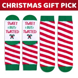 Zmart Christmas Gifts Stocking Socks For Boys Girls - Secret Santa Socks Candy Socks Xmas Stocking Stuffers for Kids 4-6 Year Old