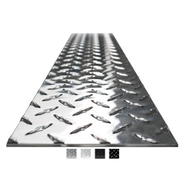 12in. X 120in. - DiamondLife Diamond Plate Sheet Metal, Heavy-Duty Genuine Commercial-Grade Mill Finish Diamondplate Aluminum Sheet, USA Made Aluminum Tread Plate - Natural