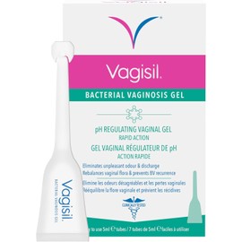 Vagisil Bacterial Vaginosis Gel, Rapid Treament for Unpleasant Odour & Discharge, 7 Tubes 5ml