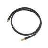 Hihaha 100cm Car Tire Inflator Extension Hose Adapter Black Copper