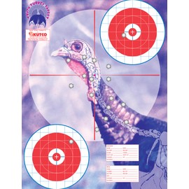 18x24 Inch Full-Color Truth Turkey Shooting Target – Realistic Hunting Practice Paper Targets – High-Visibility for Rifle, Shotgun, and Archery Training (50)