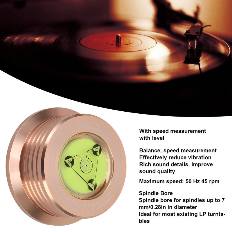 Record Weight Stabilizer Professional 50Hz 45rpm Vinyl Turntable Disc Stabilizer