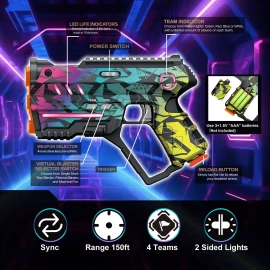 Winyea Tag Laser Tag Set of 4, Lazer Tag Game for Kids Indoor & Outdoor Play, Gift Ideas...