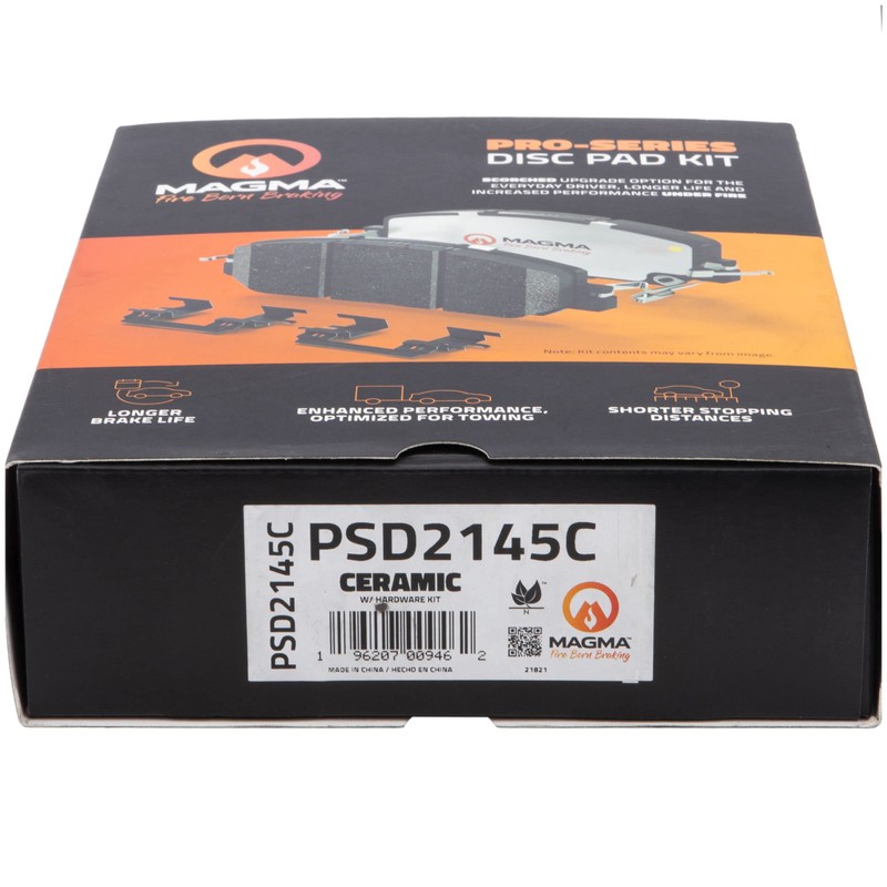 MAGMA Pro-Series PSD2145C Ceramic Brake Pads, Front
