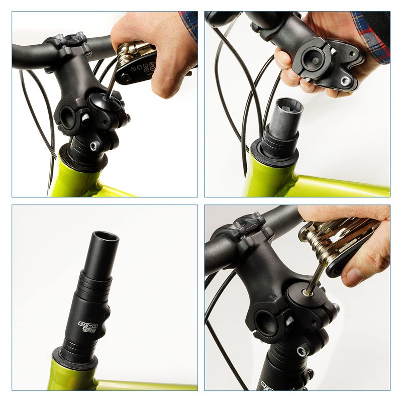 P4B Ahead Adapter for 1 1/8 Ahead Stems in Black/Matt
