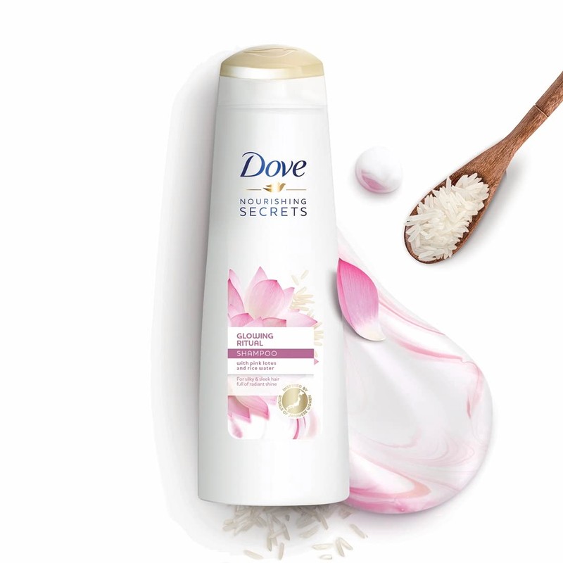 dove shampoo 250ml glowing ritual