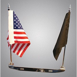 AMRJP-FH100 Rivco License Plate Mount Double Flag Holder
