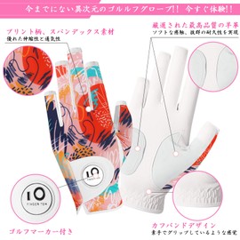 Golf Gloves for Women Left and Right Hand, Set of 2 All-Weather Golf Gloves with Ball Marker Squeeze Soft Comfortable for Spring, Summer and Autumn (Orange · Nail, S, Left Hand)