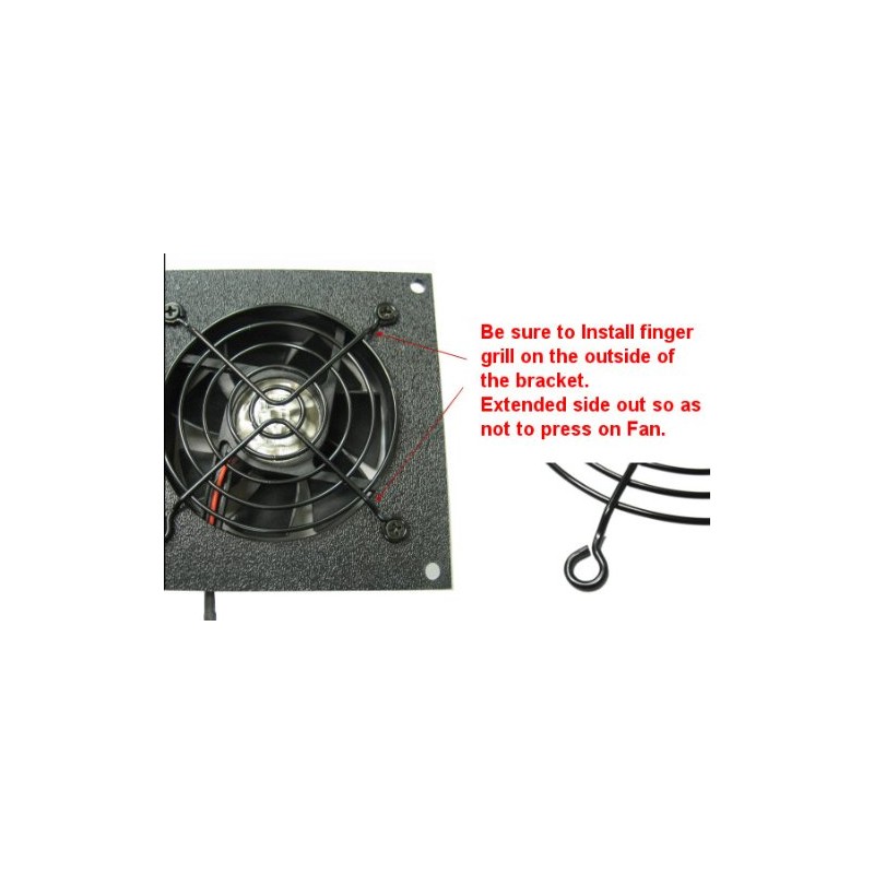 Coolerguys Programmable Thermostat Cooling Kit for Cabinets, AV, and Components