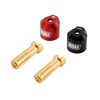 INJORA Heatsink Bullet Plug Connectors Grips with 5mm Bullets (4Pcs)