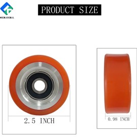 KOLEOLL 6 Pack 70298701P Roller And Seal Kit Compatible with HUEBSCH Speed Queen IPSO Dryer Support Roller Bearing 70568201 AP6240652 70052601 70052601P