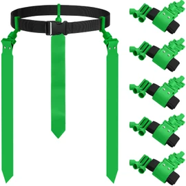Junkin 6 Players Flag Football Sets Adjustable Football Belts and Flags for Youths Kids Teens Adults Players Sports Team(Orange)
