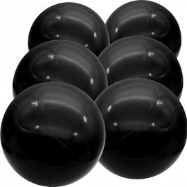 GCQJOQ Inflatable Beach Balls, Solid White, 12 Inch Diameter, Set of 6, for Parties, Beach, Pools & Play