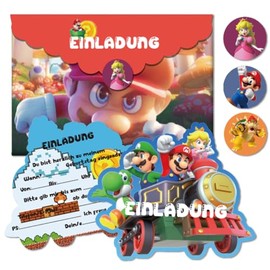 Tydeus 12 x Party Decorations Children's Birthday Party Decorations Boys Girls Party Decorations Birthday with Envelope for Children for Birthday and Children's Party Christmas Party