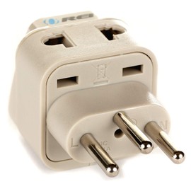 OREI US to Switzerland Plug Adapter -Switzerland Travel Adapter - Type J - Universal 2 in 1 - CE Certified - RoHS Compliant - Beige (DB-11A)