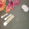 Coralpearl Bottle Brushes Thin Long Handle X 4, Skinny Wire