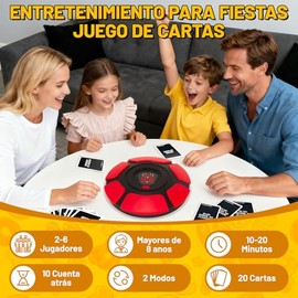 Juego de Mesa Electrónico 2.0 - Juegos de Mesa Familiares para Niños y Adultos | Juguete Educativo en Español con 20 Cartas Temáticas | Juego Familiar para 2-8 Jugadores, Edad 8+