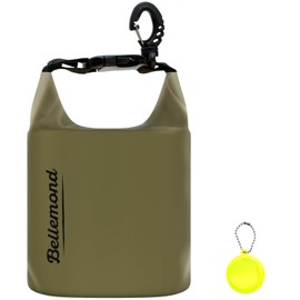 Belmond Waterproof Bag, Dry Bag, Wash Bag, Motorcycle, Waterproof Bag, Dry Bag, Messenger Bag, IPX6, 6 Colors, 4 Sizes, 2L, 5L, 10L, 20L, Small Pouch, Large Capacity, Waterproof Backpack, #3 Army